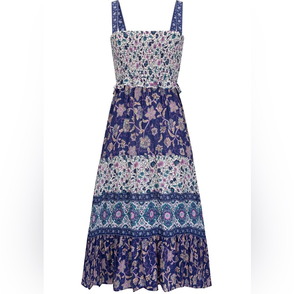 Spell and the Gypsy Clairvoyant Shirred Maxi Dress Size M 💜💙